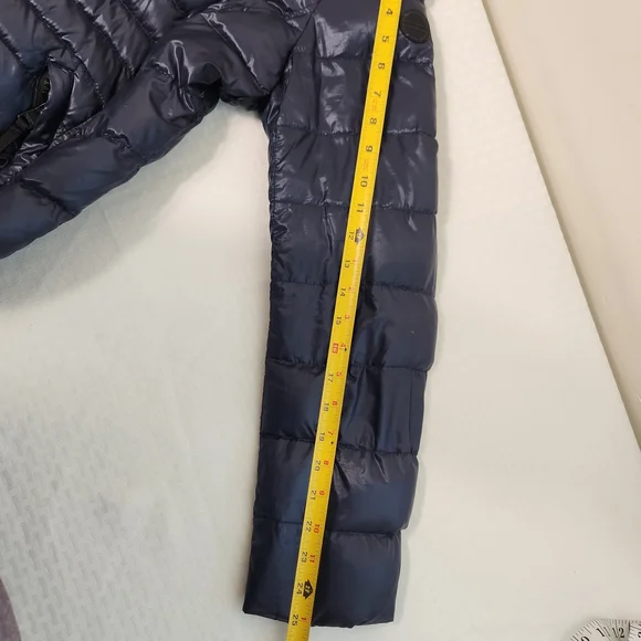 Andrew Marc Women's Shiny Blue Puffer Jacket 650 Fill Power, Size S.  #E05 - Picture 7 of 16